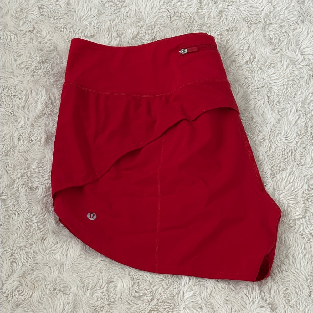lululemon athletica Red Athletic Shorts